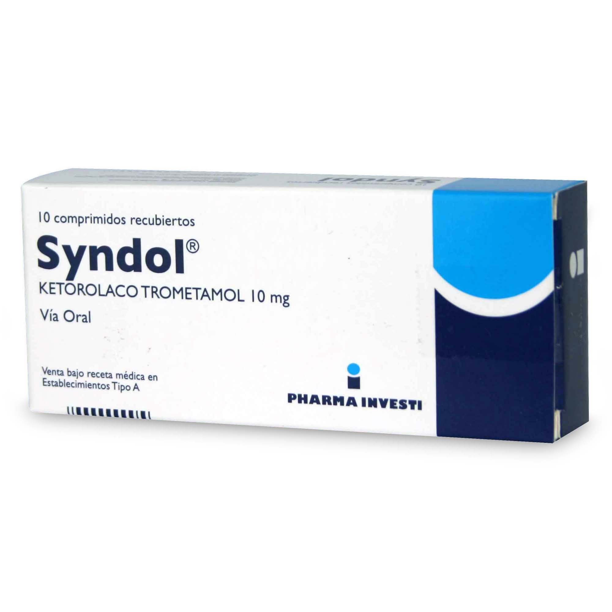 Syndol Ketorolaco 10 mg 10 Comprimidos - Farmacias Bühler Osorno